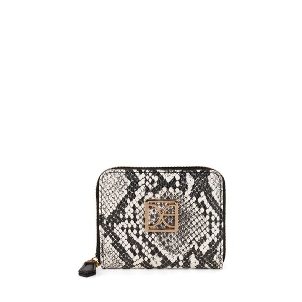 

Cartera Chica Cierre Sencillo Look Animal Skin Color Negro Talla: Unico