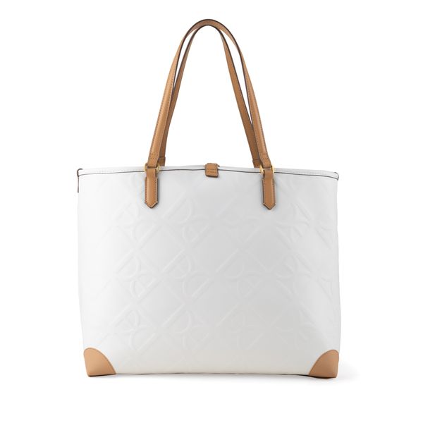 

Bolsa Tote Grande Con Pouch Color Blanco Talla: Unico