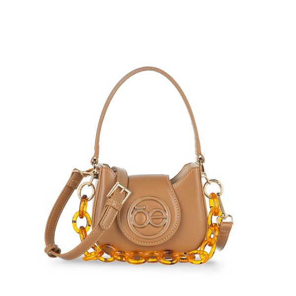 

Lady Bag Chica Detalle De Cadena Color Camel Talla: Unico