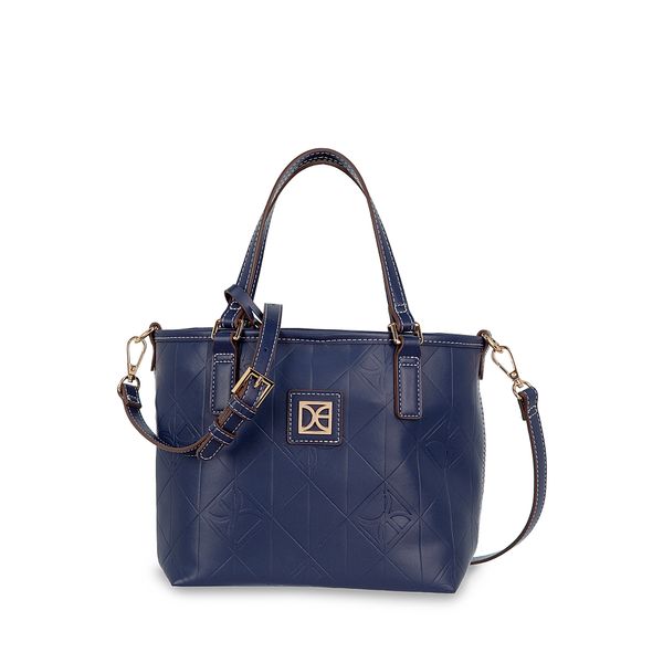 

Bolsa Tote Chico Con Pouch Color Azul Marino Talla: Unico