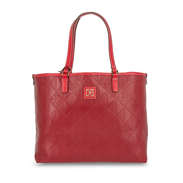 

Bolsa Tote Grande Con Pouch Color Rojo Tinto Talla: Unico