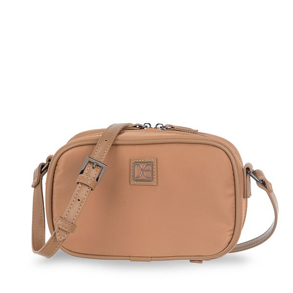 

Bolsa Crossbody Chica Textil Color Café Talla: Unico