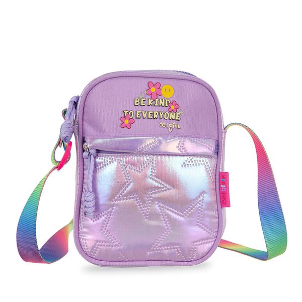 

Bolsa Crossbody Mediana Textil Para Niña Color Lila Talla: Unico