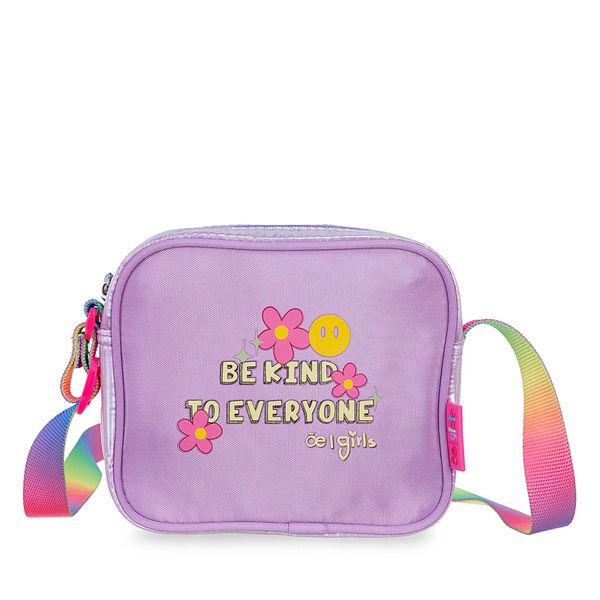 

Bolsa Crossbody Mediana Textil Para Niña Color Lila Talla: Unico