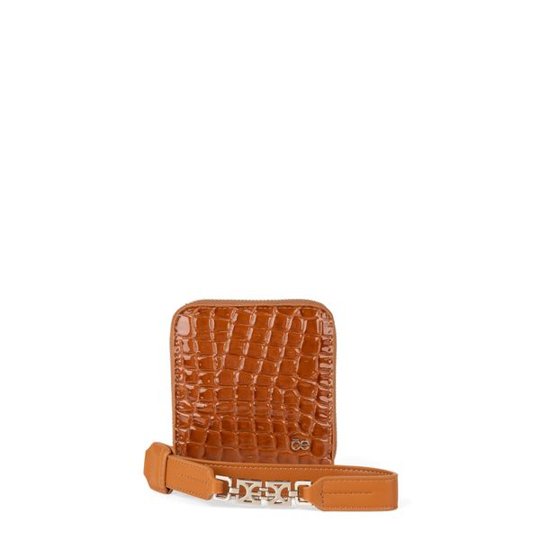 

Cartera Chica Con Maneral Color Naranja Talla: Unica