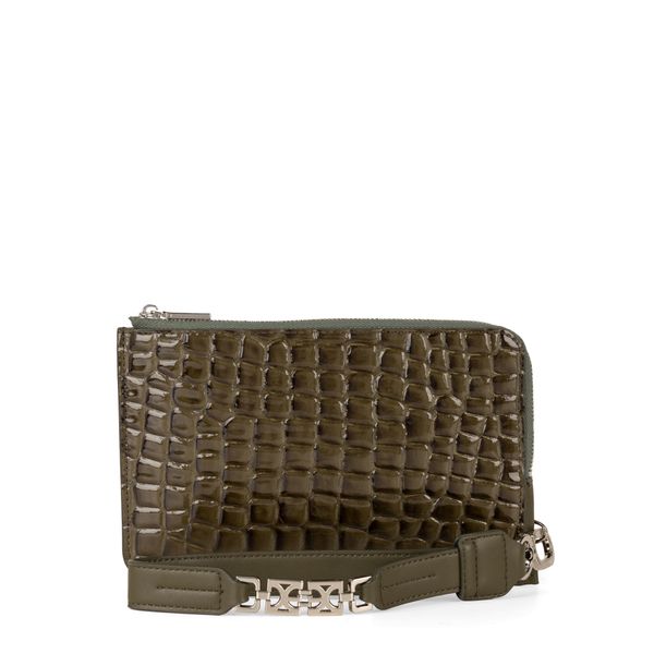 

Cartera Mediana Con Maneral Color Verde Olivo Talla: Unico