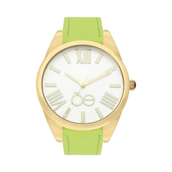 

Reloj Análogo Para Dama Correa De Tacto Piel Color Verde Talla: Unico