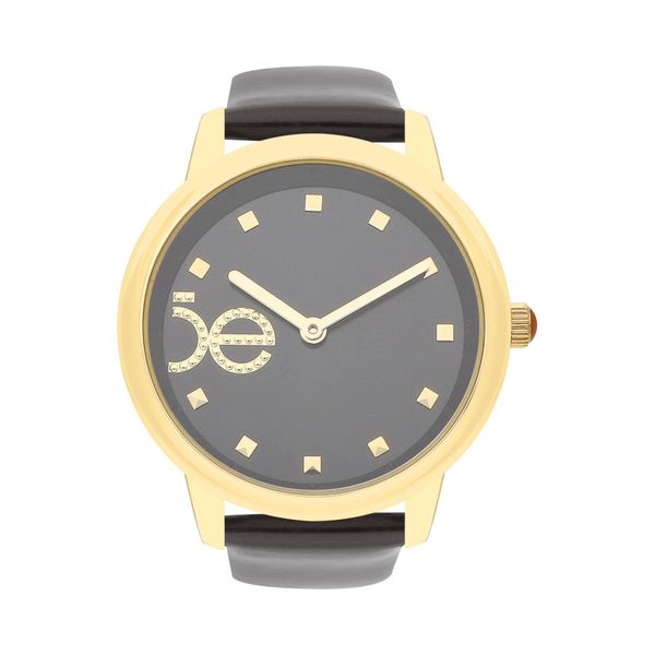 

Reloj Análogo Para Dama Correa De Tacto Piel Color Negro Talla: Unico