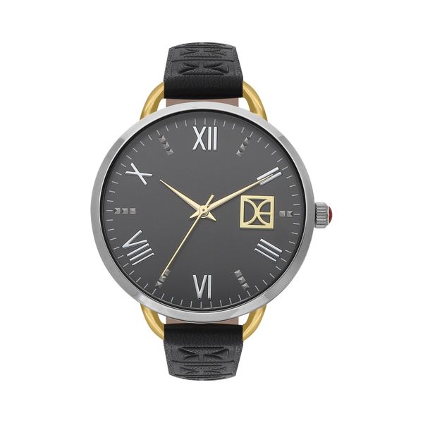 

Reloj Análogo Para Dama Correa De Tacto Piel Color Negro Talla: Unico