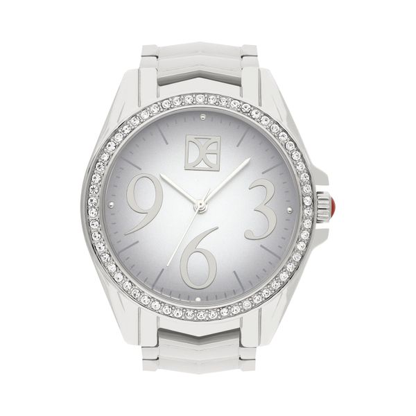 

Reloj Análogo Para Dama Con Pedrería En Bisel Color Plata Talla: Unico