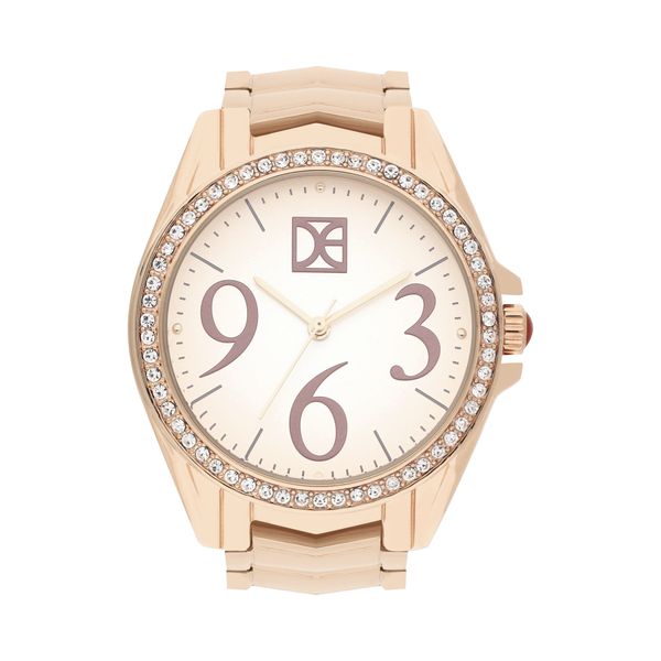

Reloj Análogo Para Dama Con Pedrería En Bisel Color Copper Talla: Unico