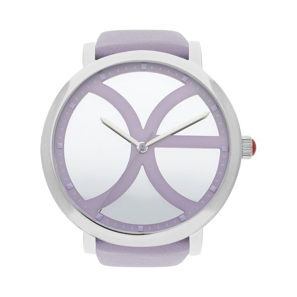 

Reloj Análogo Para Dama Con Fondo Espejo Y Pedrería En Indicadores Color Lila Talla: unico