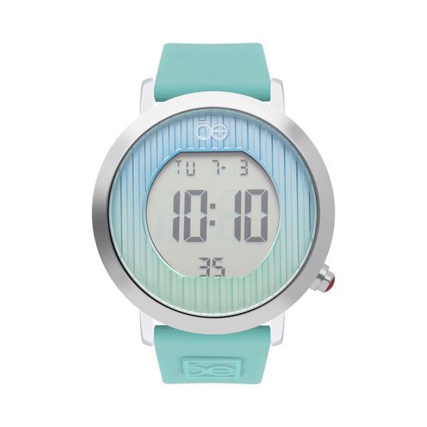 

Reloj Digital Unisex Con Correa De Silicón Elemental Con Relieve Color Verde Talla: unico