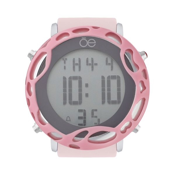 

Reloj Digital Para Dama Con Case Multicolor En Bisel Y Correa De Silicón Color Rosa Talla: unico