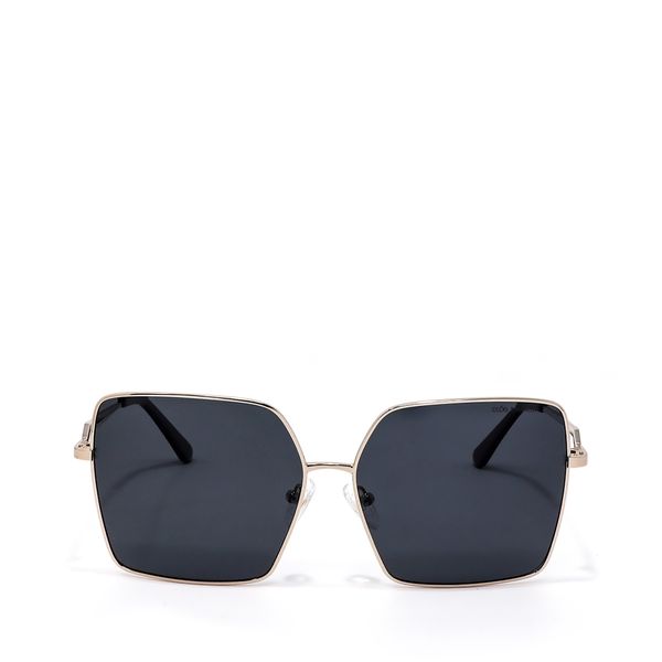 

Lente Solar En Forma Cuadrada Con Armazón De Metal Color Oro Talla: Unico