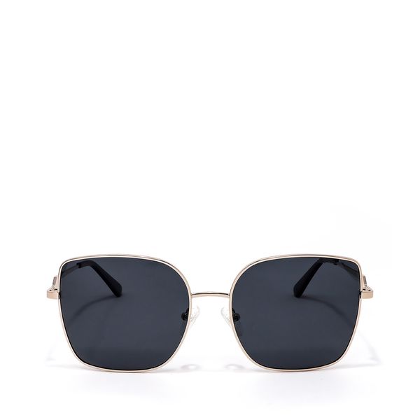 

Lente Solar En Forma Cuadrada Con Armazón De Metal Color Oro Talla: Unico
