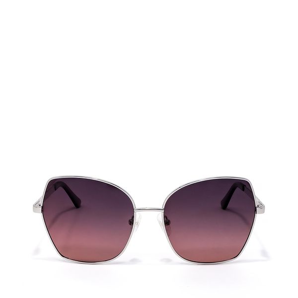 

Lente Solar En Forma Mariposa Con Armazón De Metal Color Plata Talla: Unico