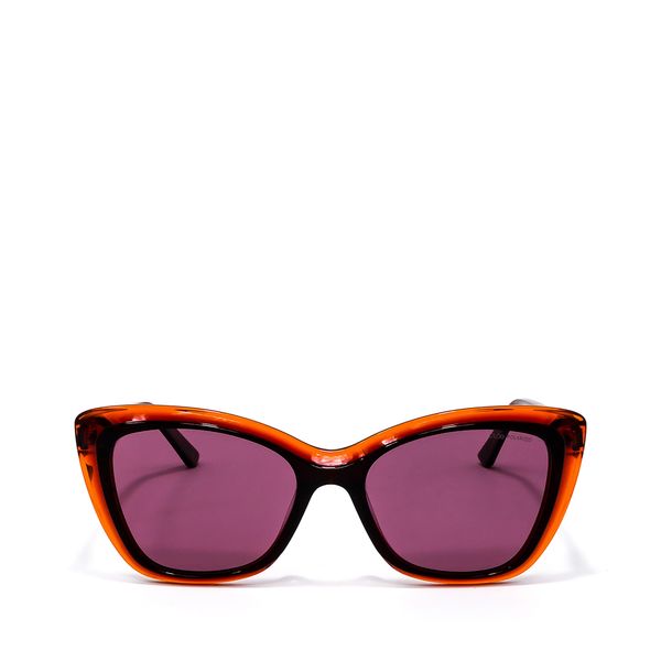 

Lente Solar En Forma Cat Eye Con Armazón De Acetato Color Café Talla: Unico