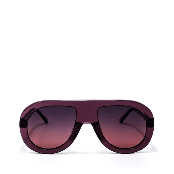 

Lente Solar En Forma Piloto Con Armazón De Acetato Color Morado Talla: Unico