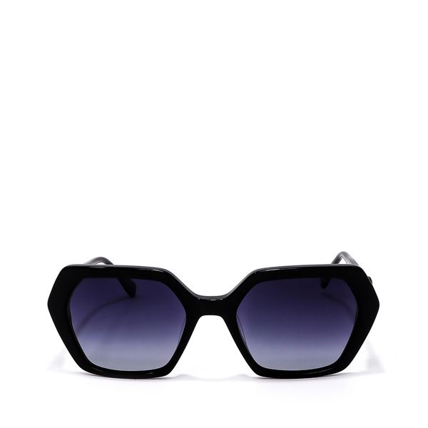 

Lente Solar En Forma Hexagonal Con Armazón De Acetato Color Negro Talla: Unico
