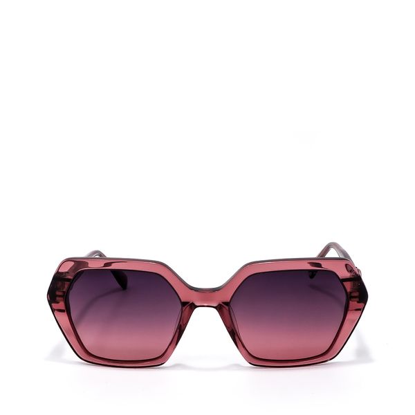 

Lente Solar En Forma Hexagonal Con Armazón De Acetato Color Rosa Talla: Unico