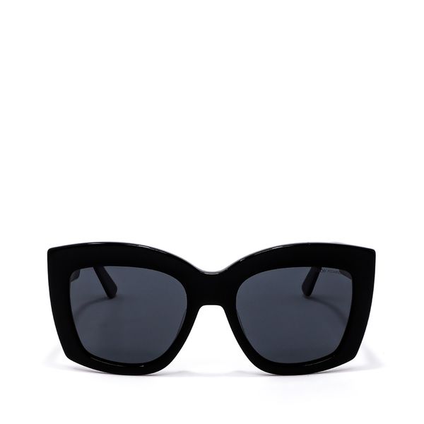 

Lente Solar En Forma Mariposa Con Armazón De Acetato Color Negro Talla: Unico