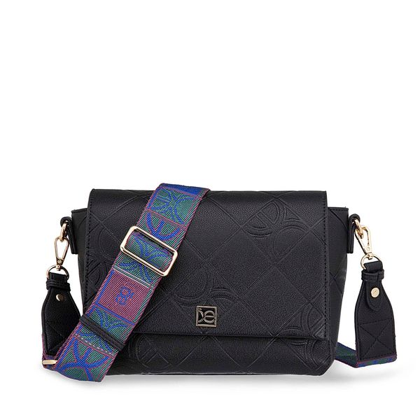 

Bolsa Crossbody Troquelado A Rombos Color Negro Talla: Unico