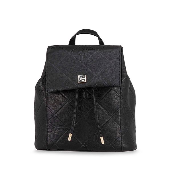 

Mochila Mediana Troquelado A Rombos Color Negro Talla: Unico