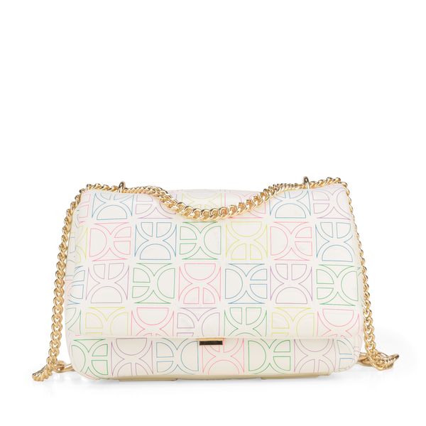 

Bolsa Crossbody Monograma Troquelado Color Blanco Talla: Unico
