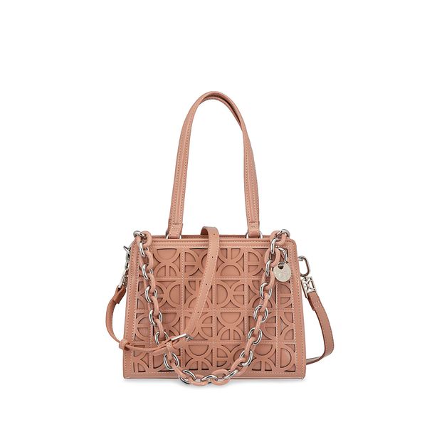 

Bolsa Satchel Chica Detalle Cadena Color Nude Talla: Unico