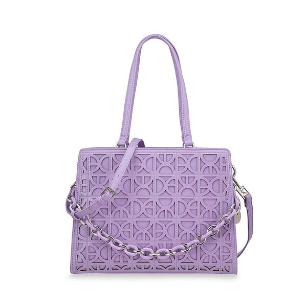 

Bolsa Satchel Grande Detalle Cadena Color Lila Talla: Unico