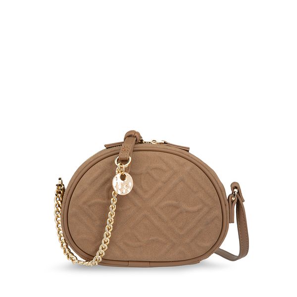 

Bolsa Crossbody Chica Suede Color Camel Talla: Unico