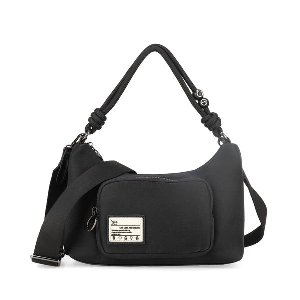 

Bolsa Hobo Mediana Con Charm Color Negro Talla: Unico