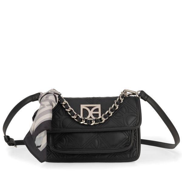 

Bolsa Briefcase Mediana Con Mascada Color Negro Talla: Unico