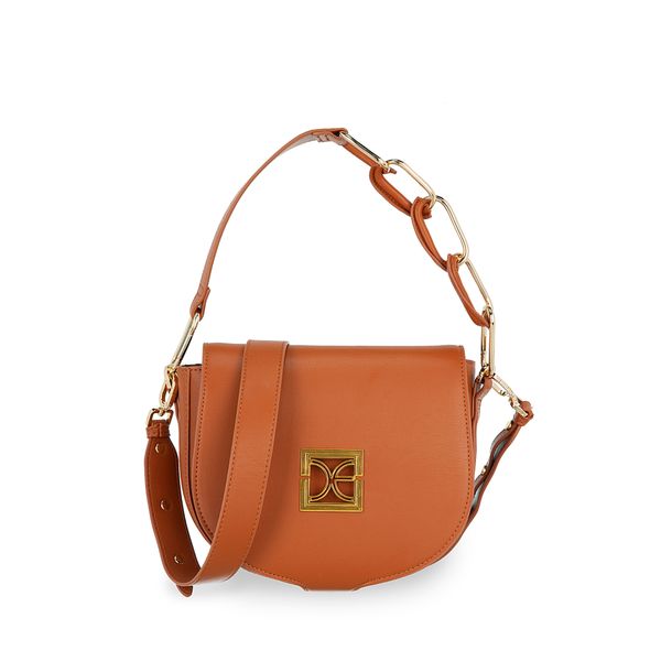 

Bolsa Crossbody Mediana Asas Intercambiables Color Camel Talla: Unico