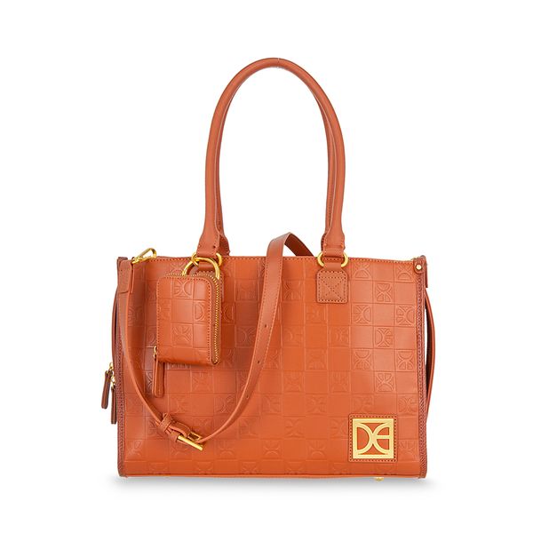 

Bolsa Satchel Grande Con Monedero Color Tan Talla: Unico