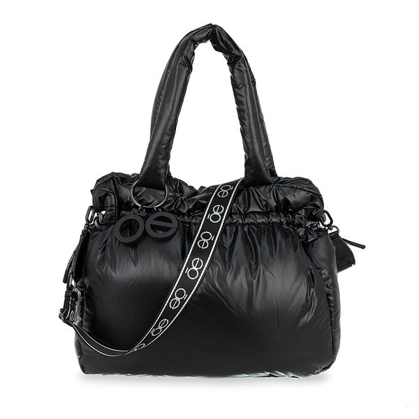 

Bolsa Hobo Grande Con Charm Color Negro Talla: Unico