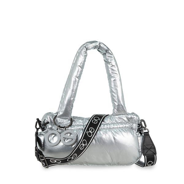 

Lady Bag Mediana Con Charm Color Plata Talla: Unico
