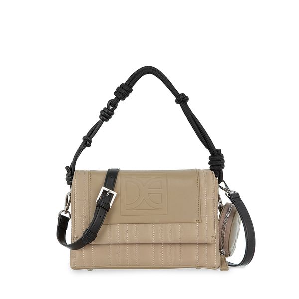

Bolsa Crossbody Mediana Con Monedero Color Camel Talla: Unico