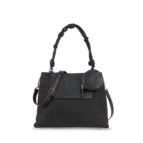 

Bolsa Satchel Grande Con Monedero Color Negro Talla: Unico