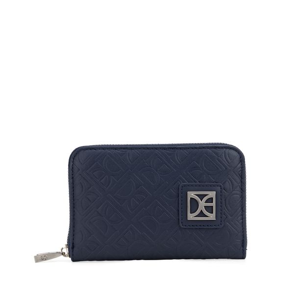 

Cartera Mediana Cierre Sencillo Color Azul Marino Talla: Unico