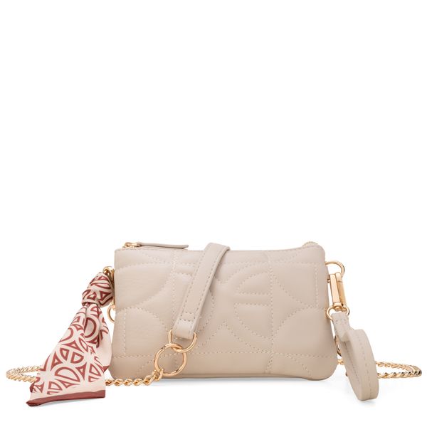

Cartera Grande Acolchada Doble Función Color Nude Talla: Unico