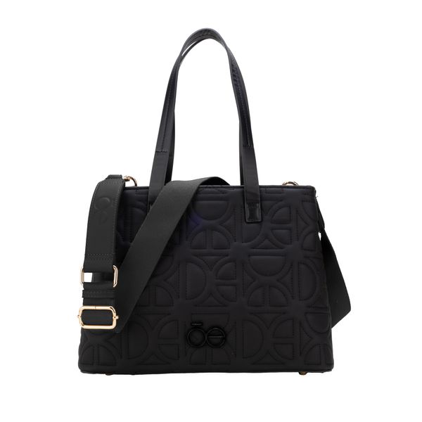 

Bolsa Satchel Mediana Acolchada Color Negro Talla: Unico