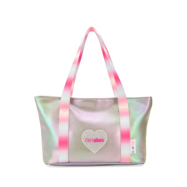 

Bolsa Tote Mediana Acabado Iridiscente Para Niña Color Lila Talla: Unico