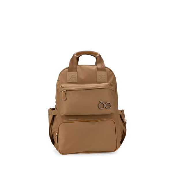 

Pañalera Mochila Con Accesorios Color Camel Talla: Unico