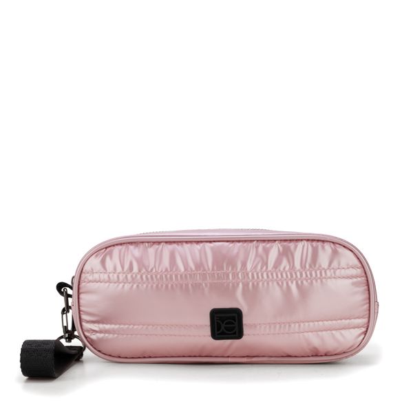 

Cosmetiquera Cierre Doble Mediana Con Maneral Color Rosa Talla: Unico