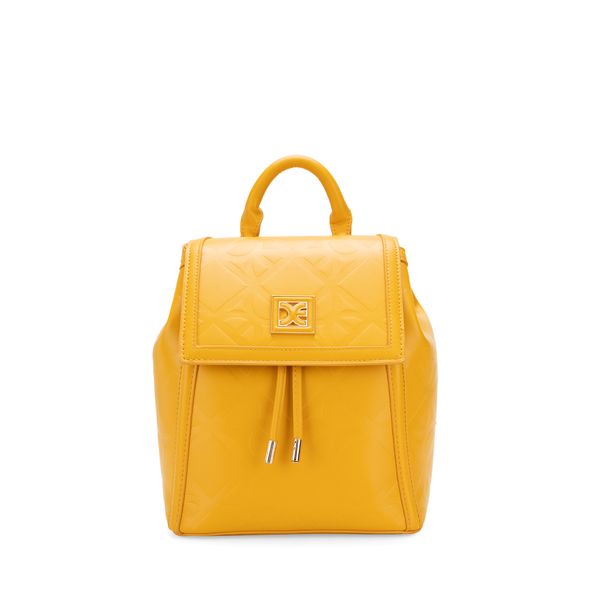 

Mochila Chica Monograma Troquelado Color Ocre Talla: Unico