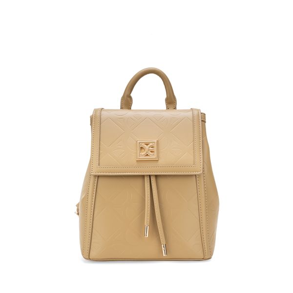 

Mochila Chica Monograma Troquelado Color Camel Talla: Unico