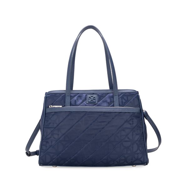 

Bolsa Satchel Grande Textil Color Azul Talla: Unico