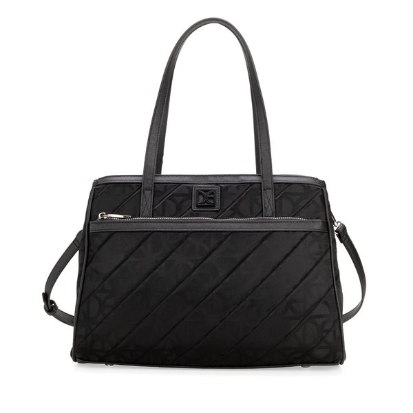 

Bolsa Satchel Grande Textil Color Negro Talla: Unico